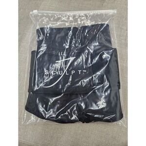 New J Sculpt Waist Trainer Shapewear Black SMALL Size Zipper Adjustable Belt